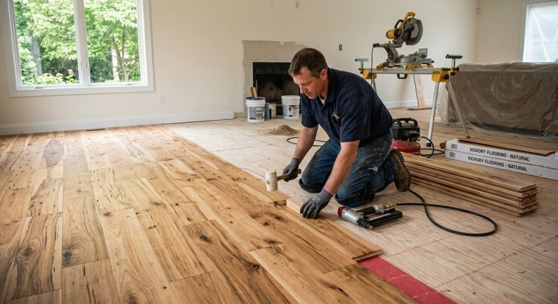 Hickory Floor Installation in Bowie, MD