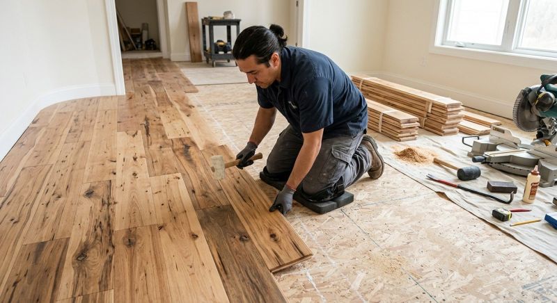 Hickory Floor Installation in Bowie, MD