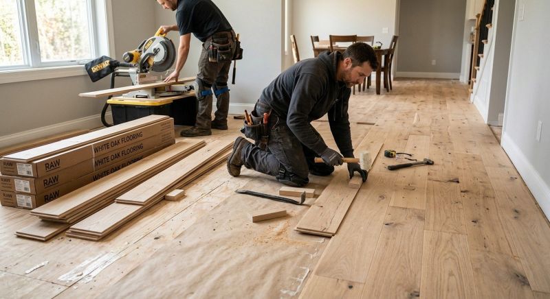Oak Floor Installation in Bethesda, MD