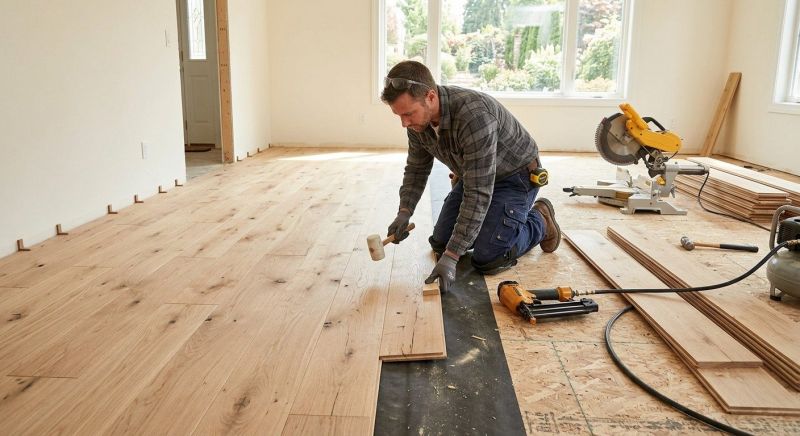 Oak Floor Installation in Clinton, MD