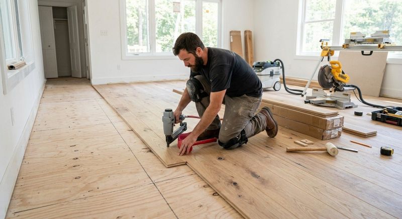Oak Floor Installation in Clinton, MD