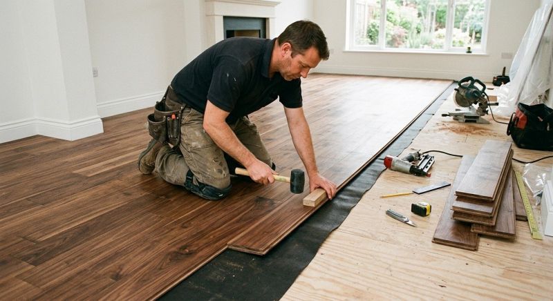 Walnut Flooring Installation in Bowie, MD