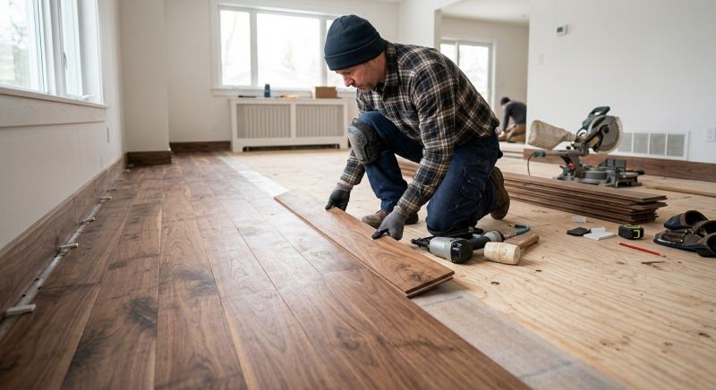 Walnut Flooring Installation in Bowie, MD
