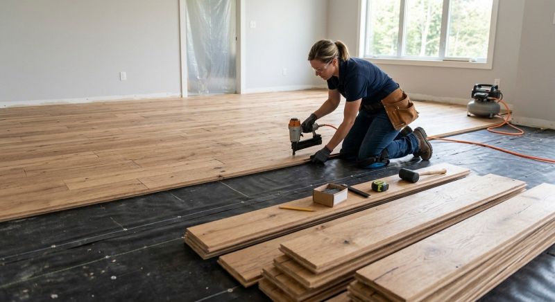 Wide Plank Floor Installation in Bowie, MD