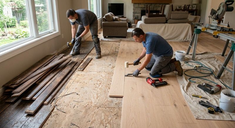 Wood Floor Replacement in Olney, MD