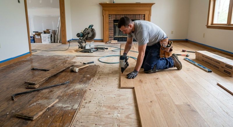 Wood Floor Replacement in Clarksville, MD